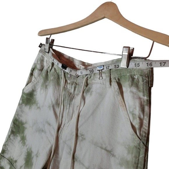 Lucky Brand High Rise Tie-Dye Jeans - Green and White - Picture 3 of 10